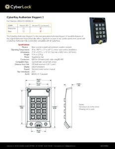 AKG2R-01 Spec Sheet PDF