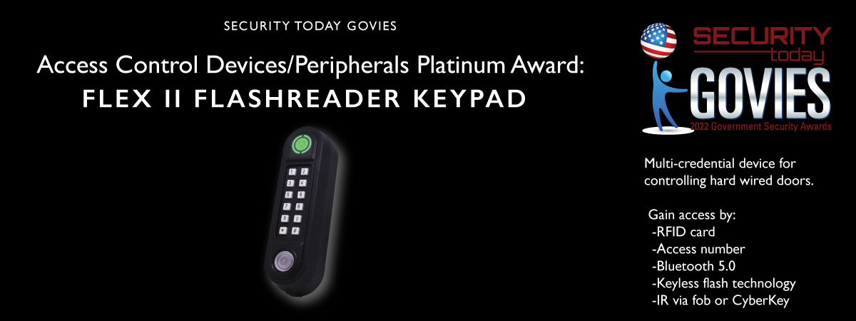 Flex II FlashReader Keypad Wins Platinum Govies Award